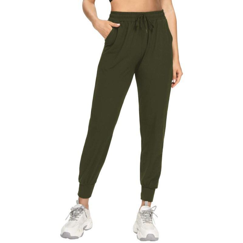 Womens High Waist Leisure Tappered Yoga Pants