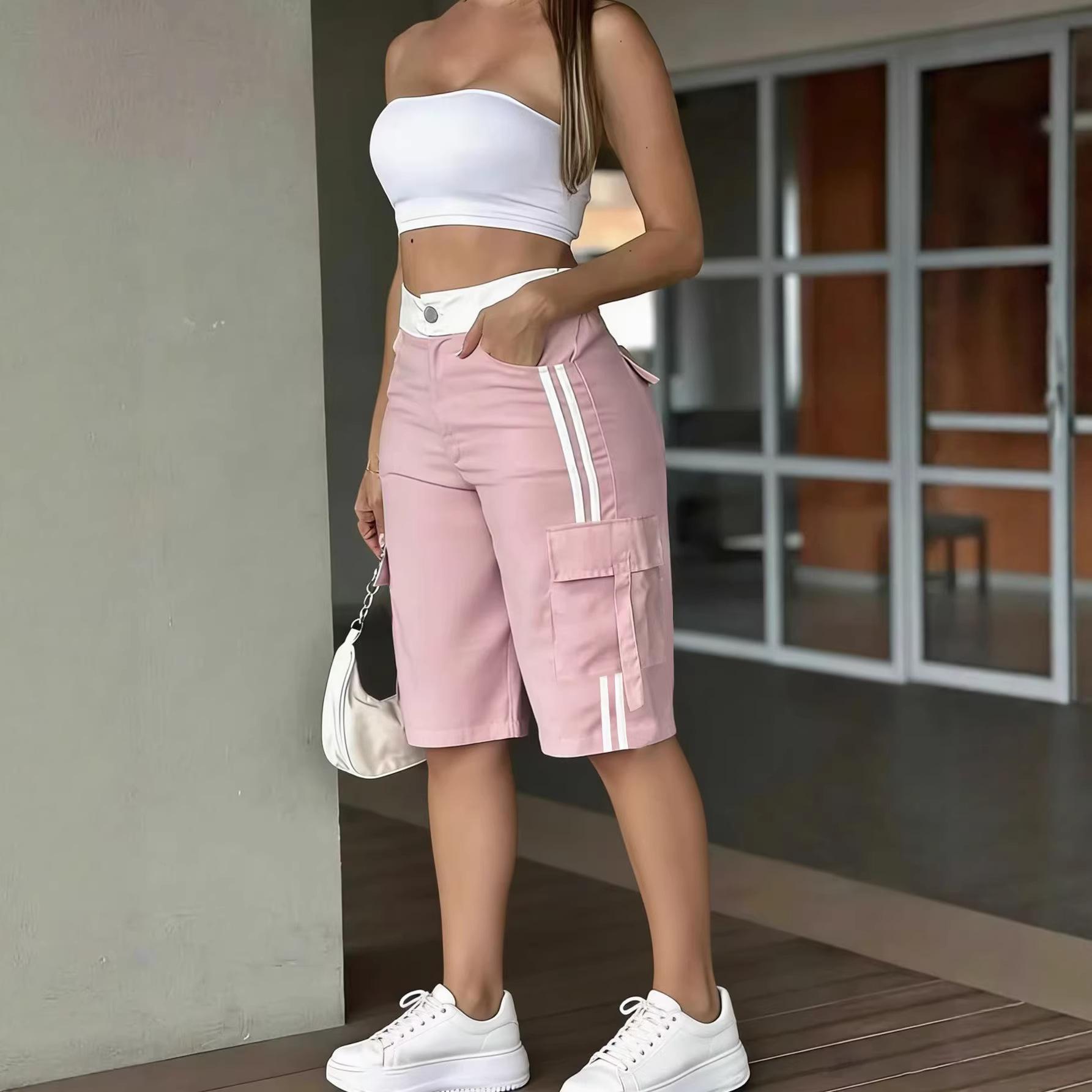 Casual European And American-style Womens High-waisted Pants