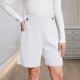 Womens Cotton-Linen Texture Casual Shorts