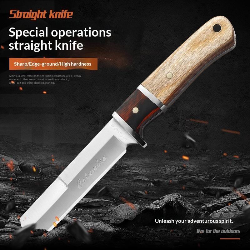 High-hardness Steel Outdoor Camping Survival Knifeportable Sharp