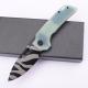 Handle Folding Utility Knife, Tiger Stripe PocketKnife, Boxed Folding Pocket Knife For Everyday Carry, UtilityKnife With Pocket Clip