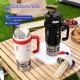 Ceramic-liner Insulated Mug Stainless-Steel Straw Ice-Resistant Bottle Large-Capacity Cup