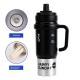 Ceramic-liner Insulated Mug Stainless-Steel Straw Ice-Resistant Bottle Large-Capacity Cup