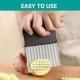Large Crinkle Cutter,French Fry Slicer,Potato Knife Cutter Fruit Vegetable Wavy Chopper,Knife Stainless Steel Blade Cutting Tool