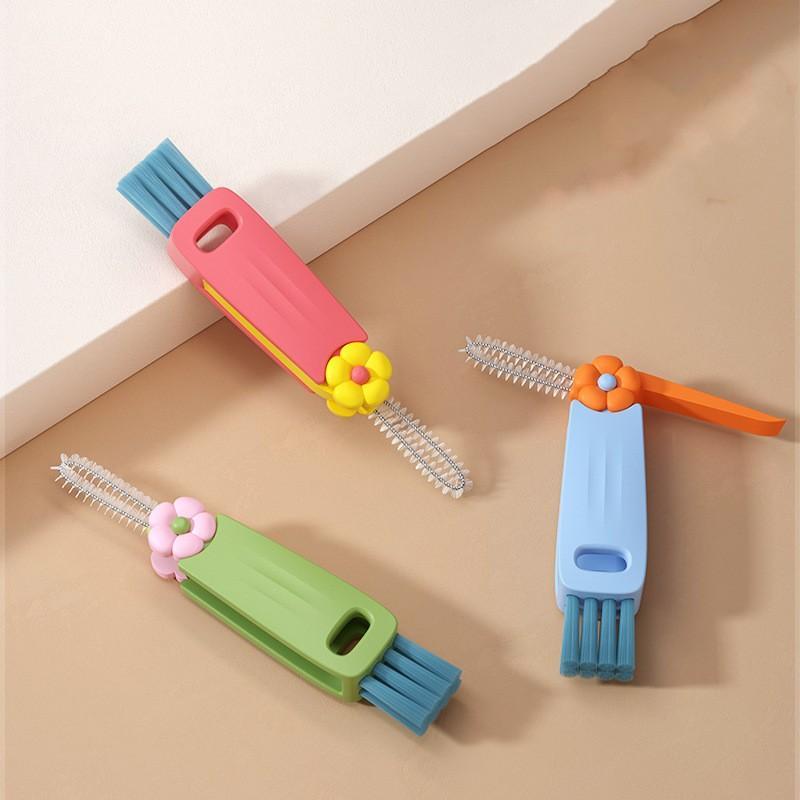 3PCS 3in1 Multifunctional Bottle Cleaning Brush Set For Cup Lids And Tight Gaps, Home Kitchen Water Bottle Cleaner Brush For Plastic Cups And Crevice Cleaning