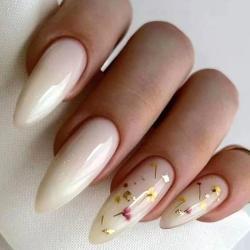 Long Gold Foil Fragments Retro Nail Art Patch Fashion Wear Armor