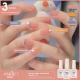 Womens Three-color New Ice Jelly Nude Color Gel Nail Polish Suit