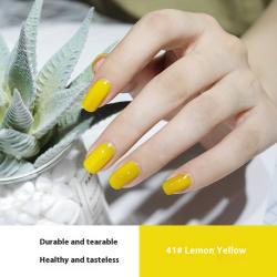 Womens Peelable Lemon Yellow Baking-free Nail Polish