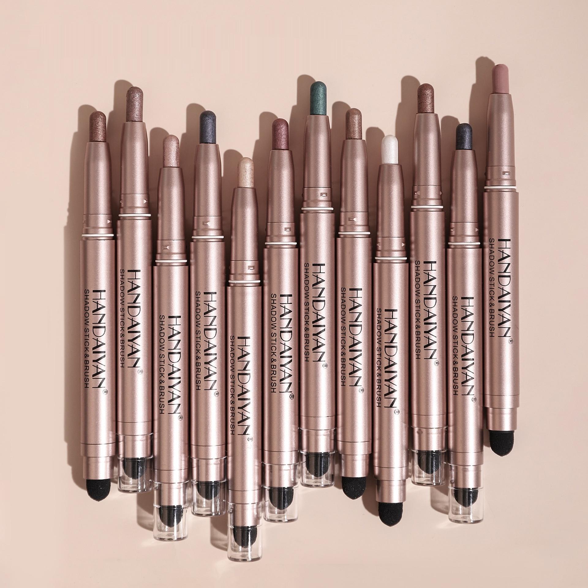 Crouching Silkworm Womens High-gloss Pearlescent Eye Shadow Stick