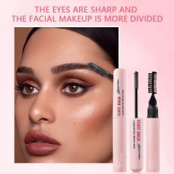 European And American Double-headed With Brow Groomer Eyebrows Hair Styling Cream Colorless