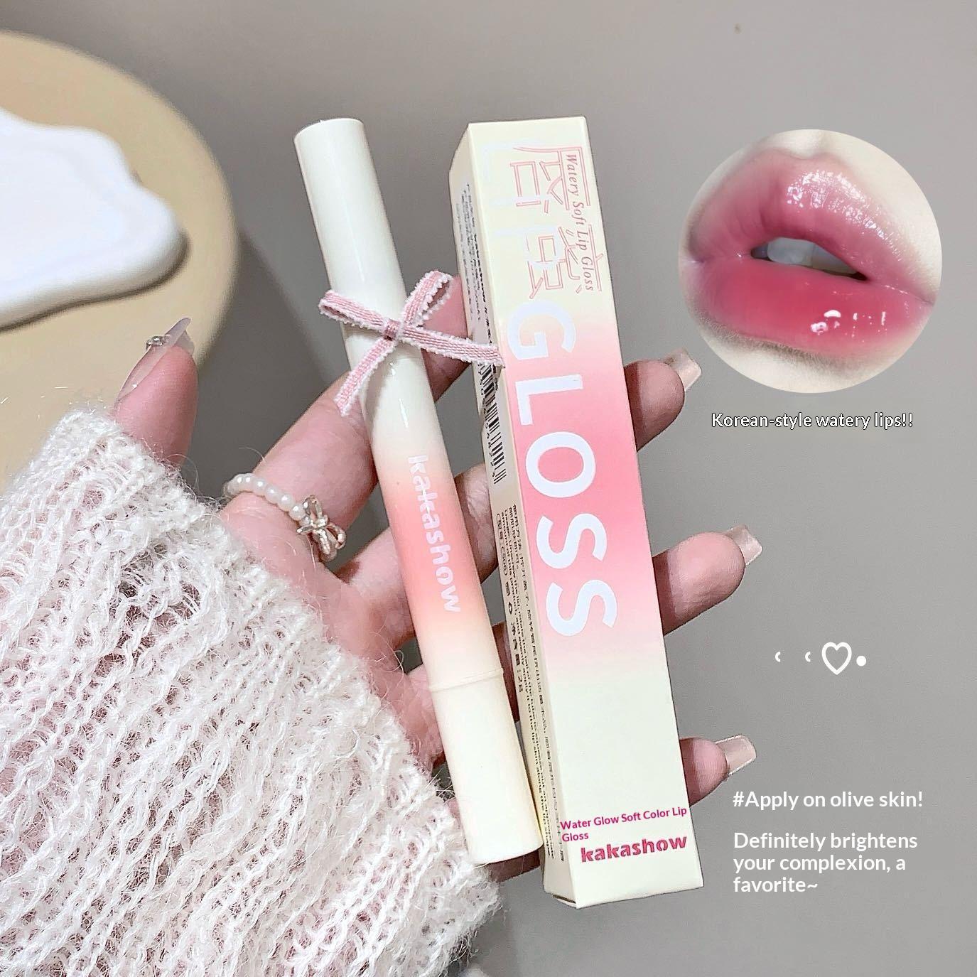 Sheer, Long-lasting Lip Glaze Lipstick Cosmetics