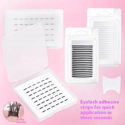 Segmented Self-adhesive And Transparent Jelly Eyelash Strip