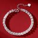 1pc 999 Sterling Silver Woven Phoenix Tail Chain Bracelet, Luxurious Style, Perfect For Daily Wear And Valentines Gift