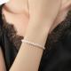1pc 999 Sterling Silver Woven Phoenix Tail Chain Bracelet, Luxurious Style, Perfect For Daily Wear And Valentines Gift