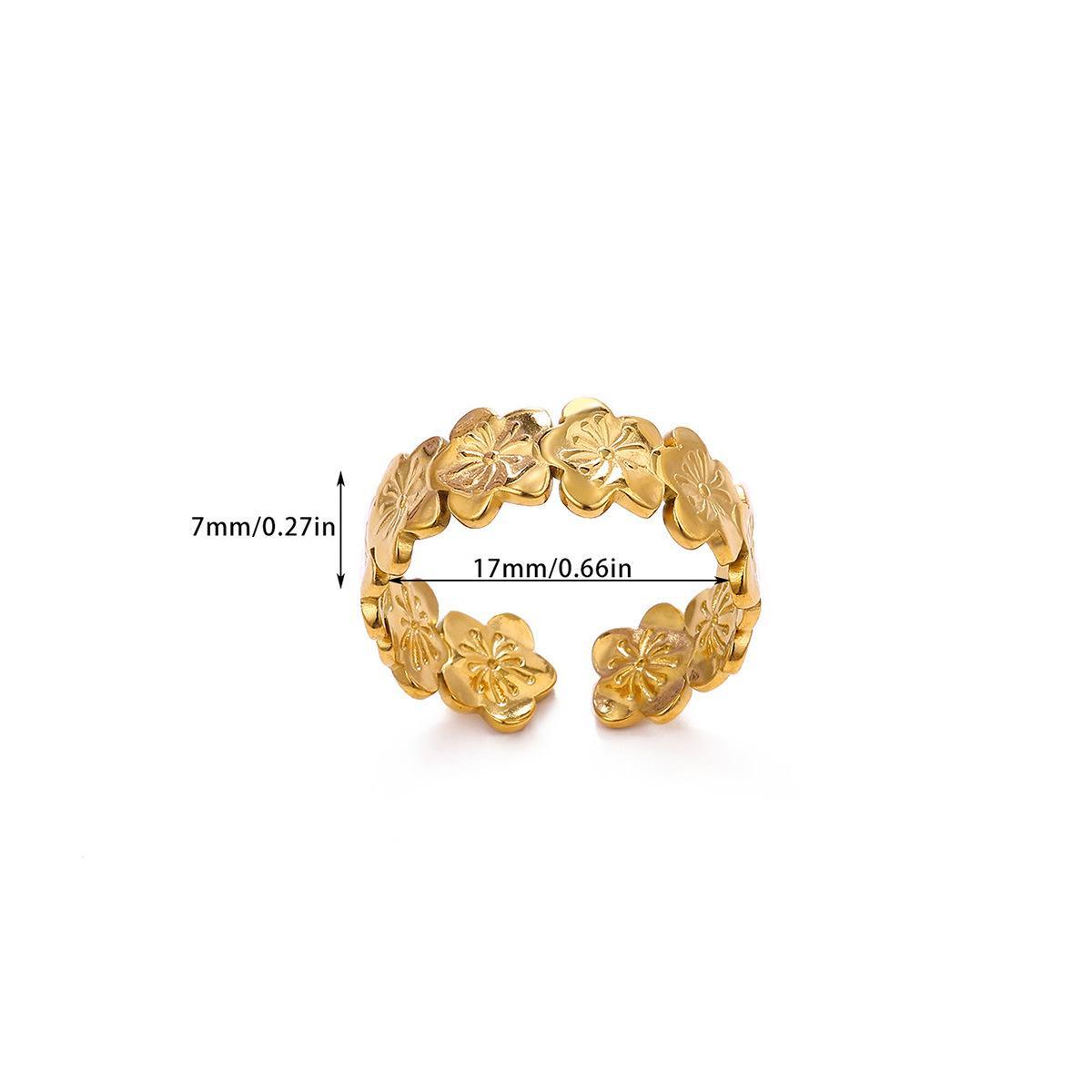 Popular Spliced Design Ring European Fashion Ladies Titanium Steel Finger Band