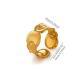 Popular Spliced Design Ring European Fashion Ladies Titanium Steel Finger Band