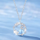 1pc 999 Sterling Silver Moonstone Little Prince Planet Pendant Necklace, Dreamy Sweet Style, Perfect For Daily Wear & Valentines Gifts