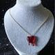 Creative Gothic Black And Red Heart With Dripping Blood Pendant Necklace