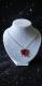 Creative Gothic Black And Red Heart With Dripping Blood Pendant Necklace