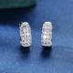 Cao Shi European And American-style Stud Earrings With Full Zircon Inlay