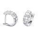 Cao Shi European And American-style Stud Earrings With Full Zircon Inlay