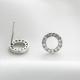 Womens Minimalist Round Statement Earrings