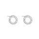 Womens Minimalist Round Statement Earrings