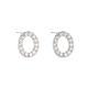 Womens Minimalist Round Statement Earrings