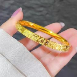 Sakura Crushed Ice Bracelet For Women Solid High-End Crushed Style