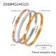 Retro Minority Unique Simple Jewelry Carved Roman Digital Design Diamond-embedded Titanium Steel Gold-plated Bracelet