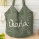 Hollow-out Knitted Tote Bag For Women