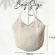 Hollow-out Knitted Tote Bag For Women