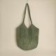 Hollow-out Knitted Tote Bag For Women
