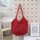 Hollow-out Knitted Tote Bag For Women