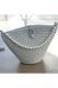 Women Beige Pearl Design Classic Shoulder Bag Elegant Daily Handbag