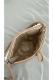 Women Dark Brown Pearl Design Classic Shoulder Bag Elegant Daily Handbag