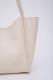 Cream SHK108 Faux Leather Women Hand And Shoulder Bag With Wallet And Makeup Bag