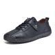 Large-size Mens Short Boots With Hand-stitched Detailing
