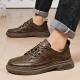 Low-cut Cowhide Upper Handmade Hikingcross-country Casual Shoes