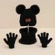Childrens Hat Scarf Gloves Three-piece Set