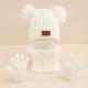 Childrens Hat Scarf Gloves Three-piece Set