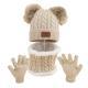 Childrens Hat Scarf Gloves Three-piece Set