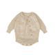 Infant Womens Sweater Hand-hook Bubble Ball Knitted Romper And Coat Two-piece Set