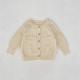 Infant Womens Sweater Hand-hook Bubble Ball Knitted Romper And Coat Two-piece Set