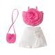 Girls 3D Flower Pulling Strap Set