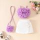 Girls 3D Flower Pulling Strap Set