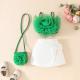 Girls 3D Flower Pulling Strap Set
