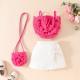 Girls 3D Flower Pulling Strap Set