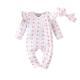 Cute Girl Baby Plaid Long-sleeved Romper