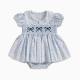 Infant Toddler Summer Peter Pan Collar Short Sleeve Romper